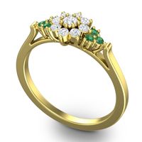 Statement Floral Pave Kuva Ring