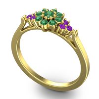 Statement Floral Pave Kuva Ring