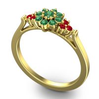 Statement Floral Pave Kuva Ring