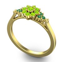 Statement Floral Pave Kuva Ring