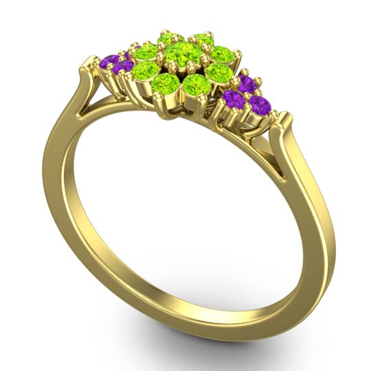 Statement Floral Pave Kuva Ring