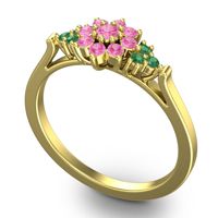 Statement Floral Pave Kuva Ring