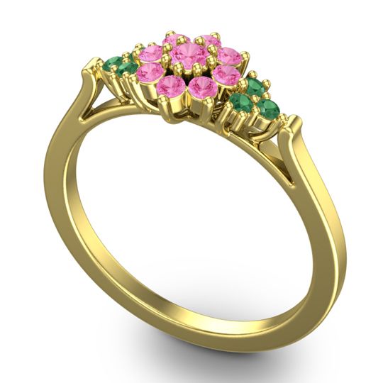 Statement Floral Pave Kuva Ring