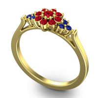 Statement Floral Pave Kuva Ring