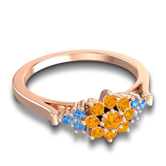 Statement Floral Pave Kuva Ring