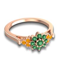 Statement Floral Pave Kuva Ring