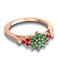 Statement Floral Pave Kuva Ring