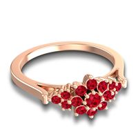 Statement Floral Pave Kuva Ring