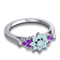 Statement Floral Pave Kuva Ring