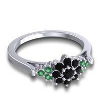Statement Floral Pave Kuva Ring