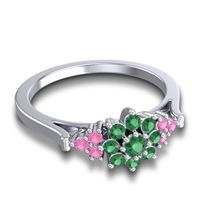 Statement Floral Pave Kuva Ring