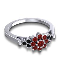 Statement Floral Pave Kuva Ring