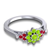 Statement Floral Pave Kuva Ring