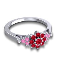 Statement Floral Pave Kuva Ring