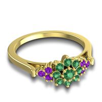 Statement Floral Pave Kuva Ring