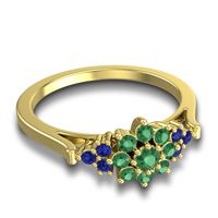 Statement Floral Pave Kuva Ring