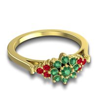 Statement Floral Pave Kuva Ring