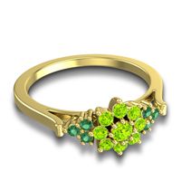 Statement Floral Pave Kuva Ring
