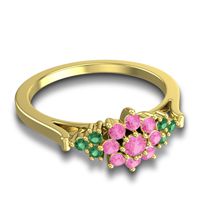 Statement Floral Pave Kuva Ring