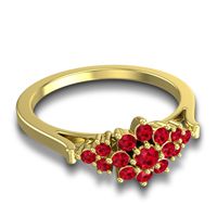 Statement Floral Pave Kuva Ring