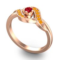 Petite Pave Udarka Ring