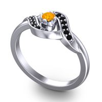 Petite Pave Udarka Ring
