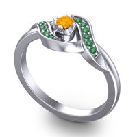 Petite Pave Udarka Ring