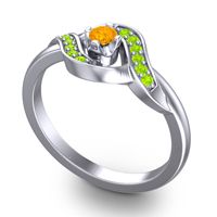 Petite Pave Udarka Ring
