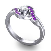Petite Pave Udarka Ring