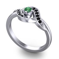 Petite Pave Udarka Ring