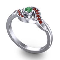 Petite Pave Udarka Ring