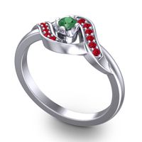 Petite Pave Udarka Ring