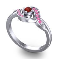 Petite Pave Udarka Ring