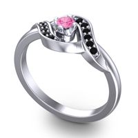 Petite Pave Udarka Ring