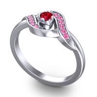 Petite Pave Udarka Ring