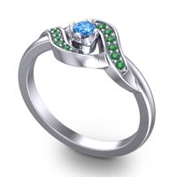 Petite Pave Udarka Ring