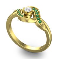 Petite Pave Udarka Ring