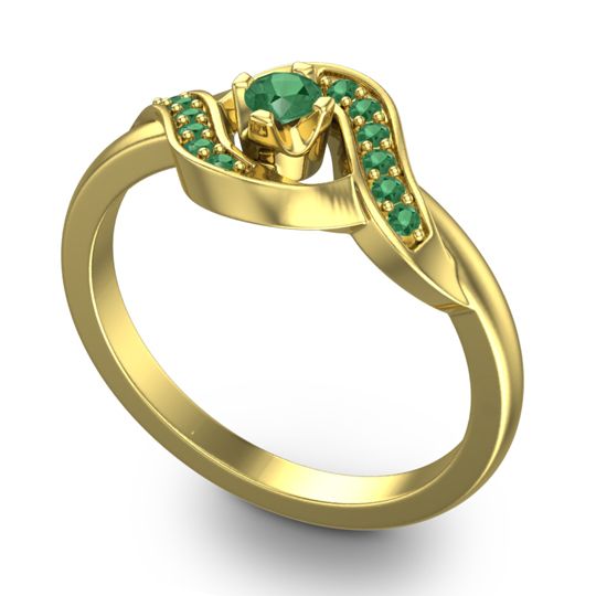 Petite Pave Udarka Ring