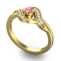 Petite Pave Udarka Ring