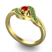 Petite Pave Udarka Ring