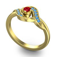 Petite Pave Udarka Ring