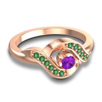 Petite Pave Udarka Ring
