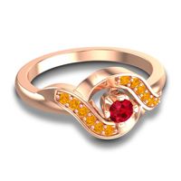 Petite Pave Udarka Ring