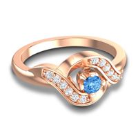 Petite Pave Udarka Ring