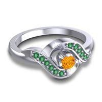 Petite Pave Udarka Ring