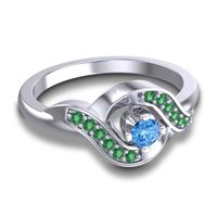 Petite Pave Udarka Ring