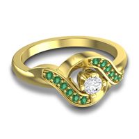 Petite Pave Udarka Ring