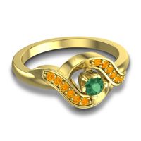 Petite Pave Udarka Ring