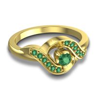 Petite Pave Udarka Ring