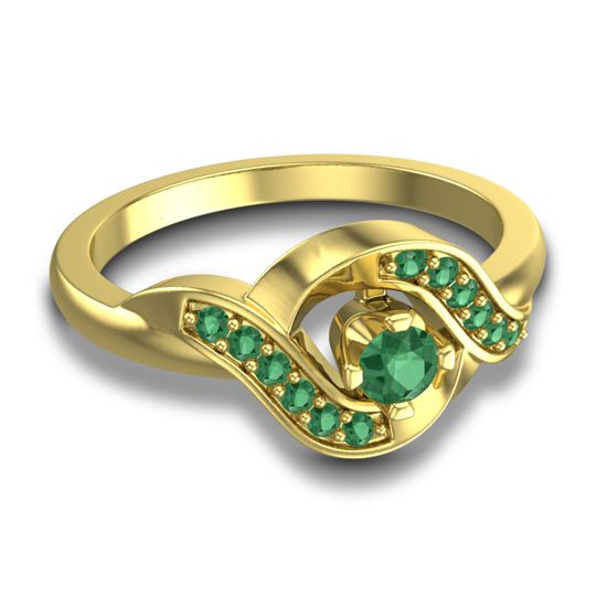 Petite Pave Udarka Ring